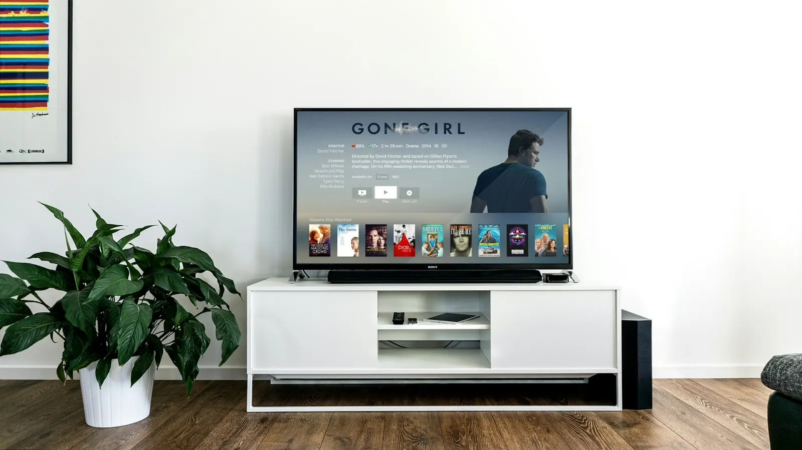Living room sports on TV